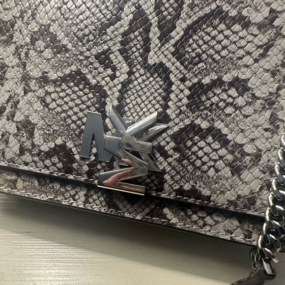Michael Kors Gray Snake Print Crossbody Bag - Picture 9 of 9